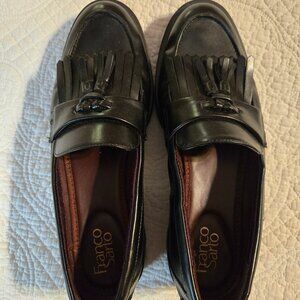 Franco Sarto Genuine Leather Kiltie Tassel Loafers